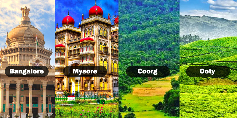 Coorg Mysore Ooty